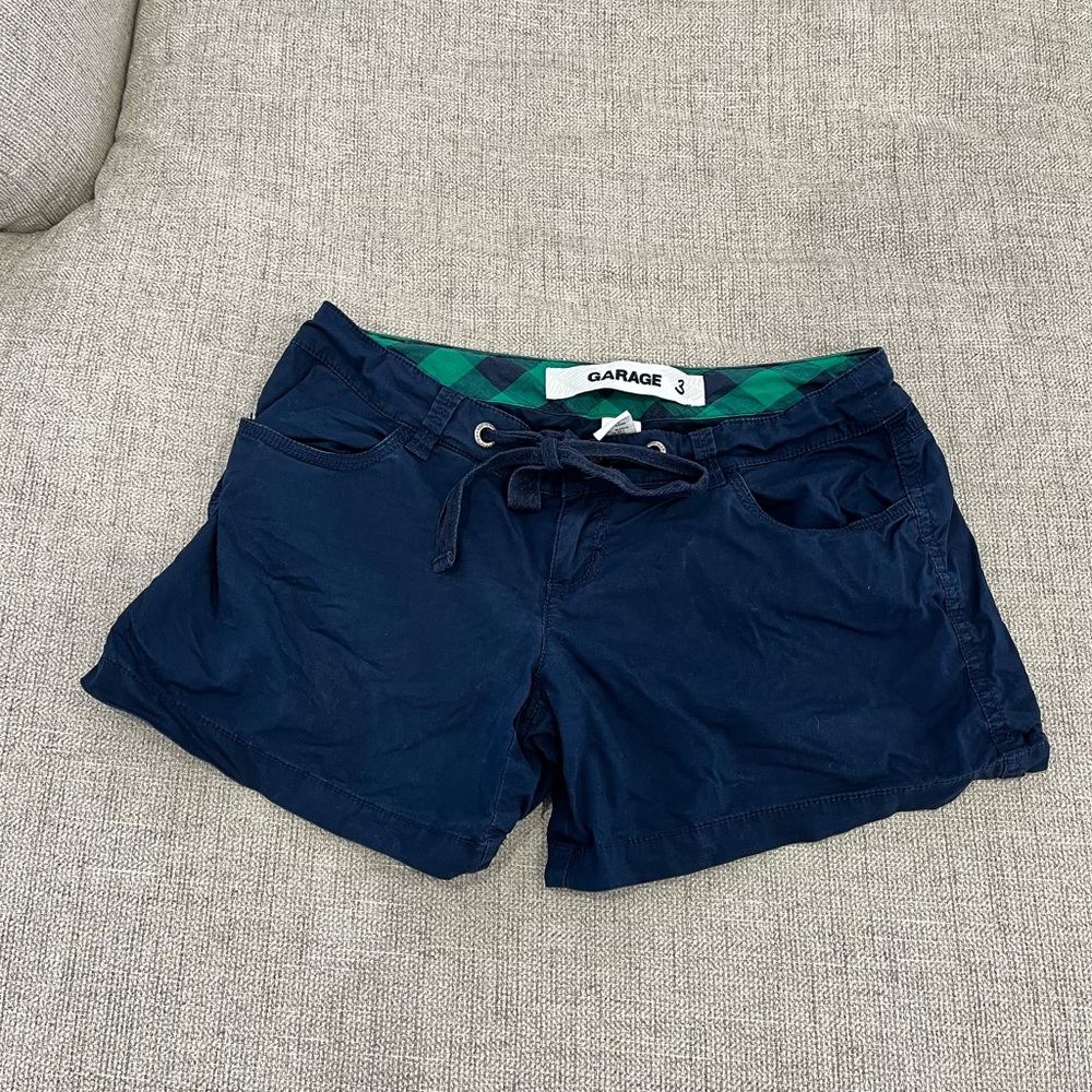 Navy Blue Mini Shorts